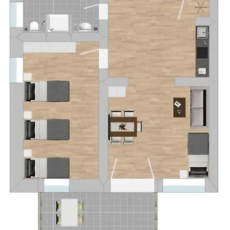 Am1036 - Moderne Monteurwohnung Mit Balkon Amberg